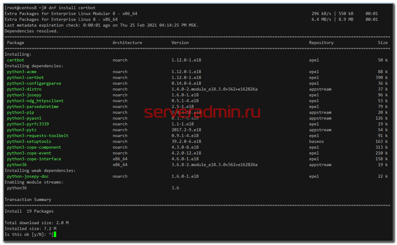 schroef Zilver Duidelijk maken Установка LAMP (apache + php + mysql) в CentOS 8 | serveradmin.ru