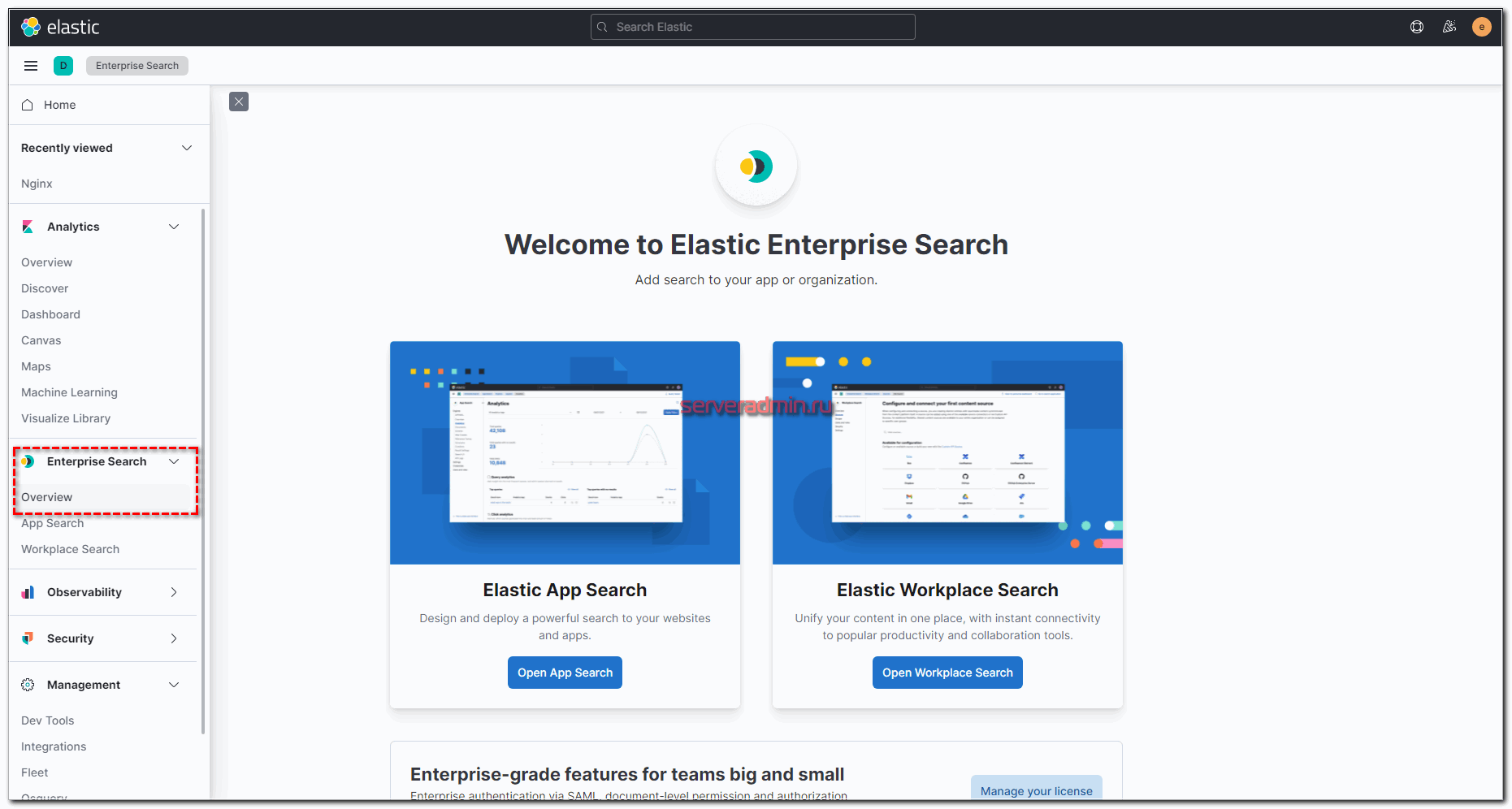 Welcome to Elastic Enterprise Search