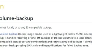 Docker volume backup