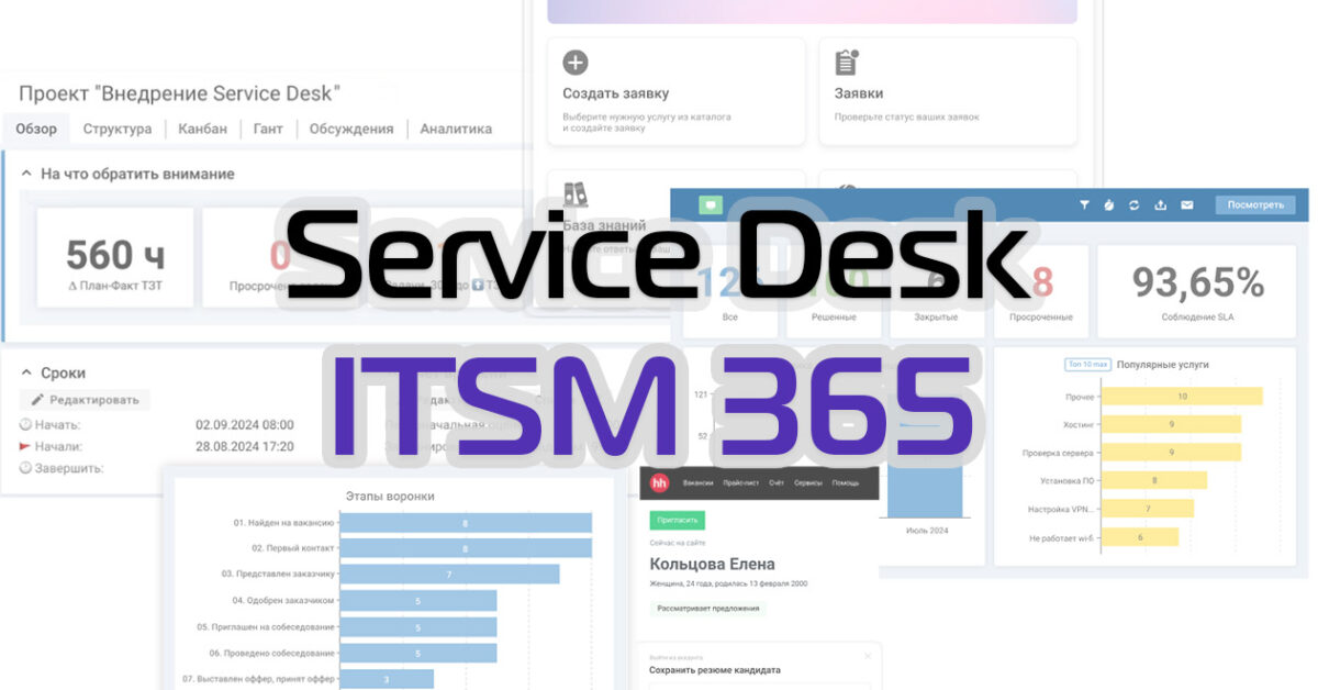 Обзор ITSM 365 – Service Desk система для малого и среднего бизнеса
