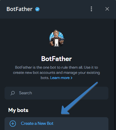 BotFather: создать нового бота